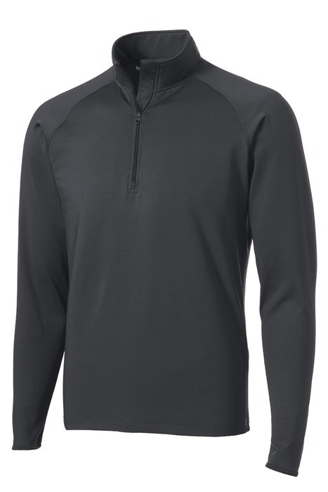 ST850 Sport-Tek Sport-Wick Stretch 1/2-Zip Pullover Charcoal Grey