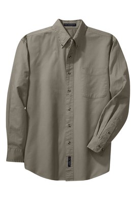 S600T Port Authority Long Sleeve Twill Shirt Khaki