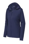 LST980 Sport-Tek Ladies Hooded Soft Shell Jacket True Navy