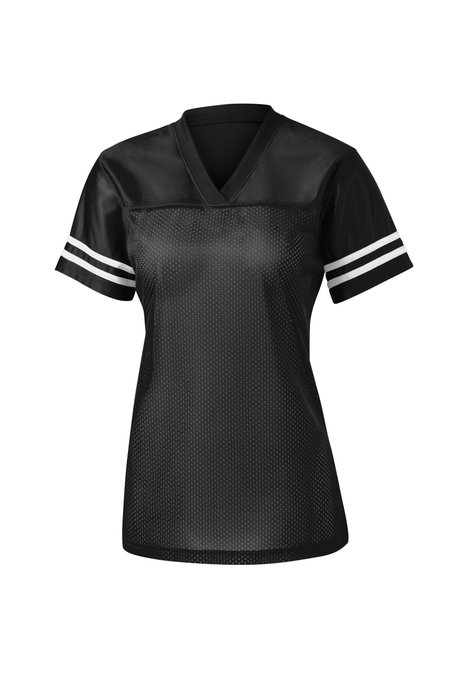 Sport Tek LST307 Ladies PosiCharge Replica Jersey - Black/White - M