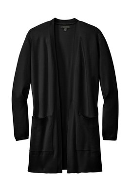 MM3023 Mercer+Mettle Women's Open Front Cardigan Sweater Deep Black