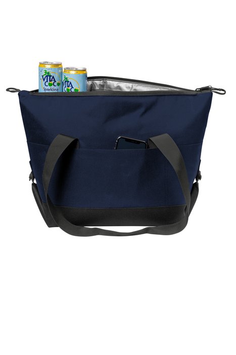BG516 Port Authority 18-Can Collapsible Cooler River Blue Navy/ Dark Charcoal