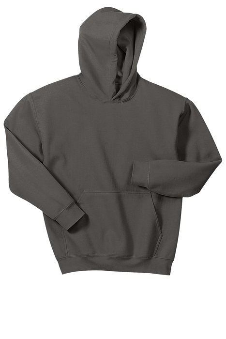 18500B Gildan Youth Heavy Blend Hooded Sweatshirt Charcoal