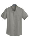 S664 Port Authority Short Sleeve SuperPro Twill Shirt Monument Grey