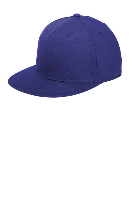 C808 Port Authority Flexfit 210 Flat Bill Cap Royal