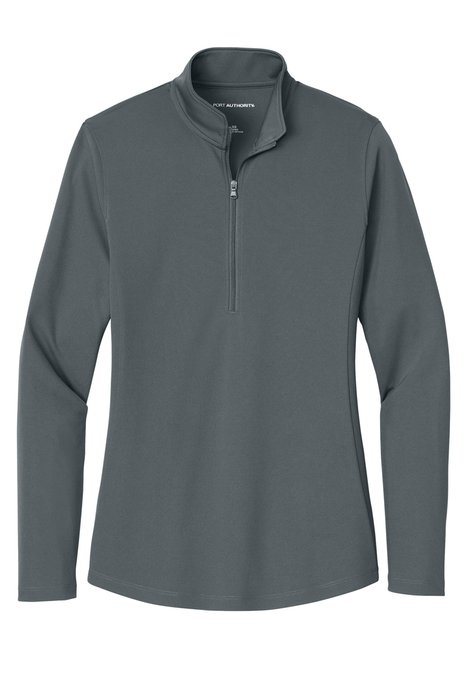 LK112 Port Authority Ladies Dry Zone UV Micro-Mesh 1/4-Zip Graphite
