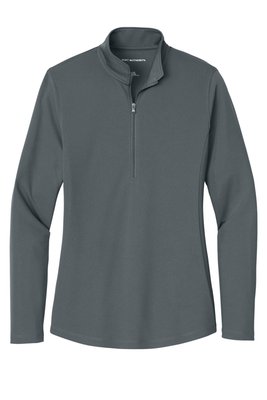 LK112 Port Authority Ladies Dry Zone UV Micro-Mesh 1/4-Zip Graphite