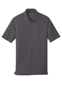K110P Port Authority 4.5-ounce Dry Zone UV Micro-Mesh Pocket Polo Graphite