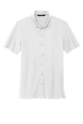 MM1006 MERCER+METTLE Stretch Pique Full-Button Polo