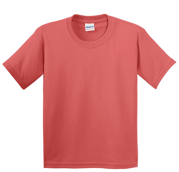 5000B Gildan 5.3-ounce 100% Cotton T-Shirt Coral Silk