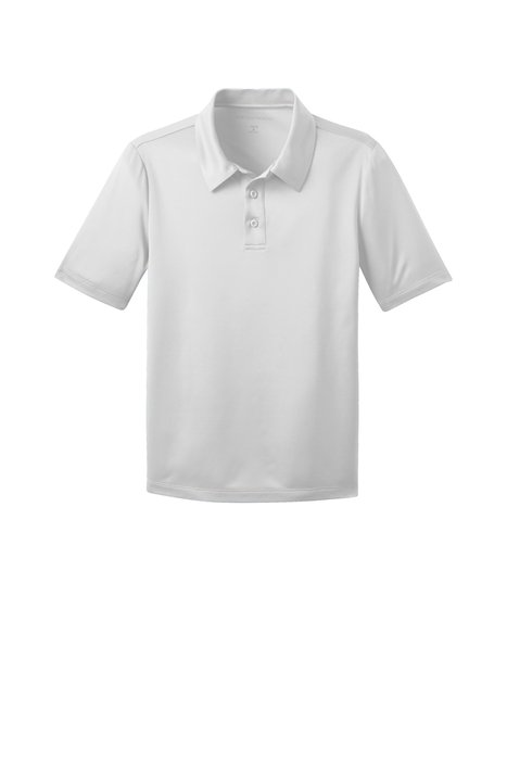Y540 Port Authority Youth Silk Touch Performance Polo White