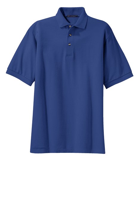 K420 Port Authority 7-ounce Heavyweight Cotton Pique Polo Royal