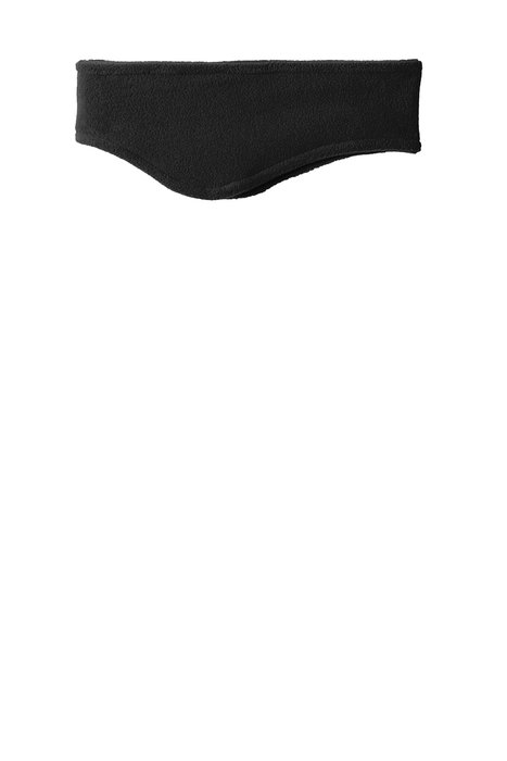 C910 Port Authority R-Tek Stretch Fleece Headband Black