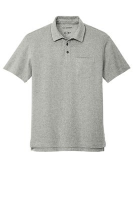 K868 Port Authority C-FREE Cotton Blend Pique Pocket Polo
