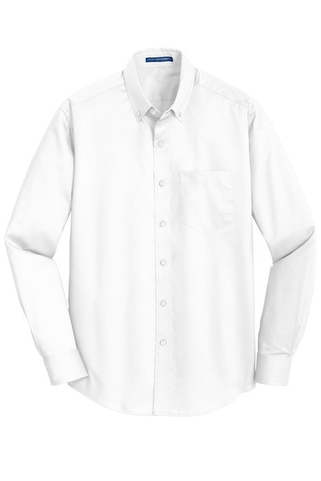 S663 Port Authority SuperPro Twill Shirt White