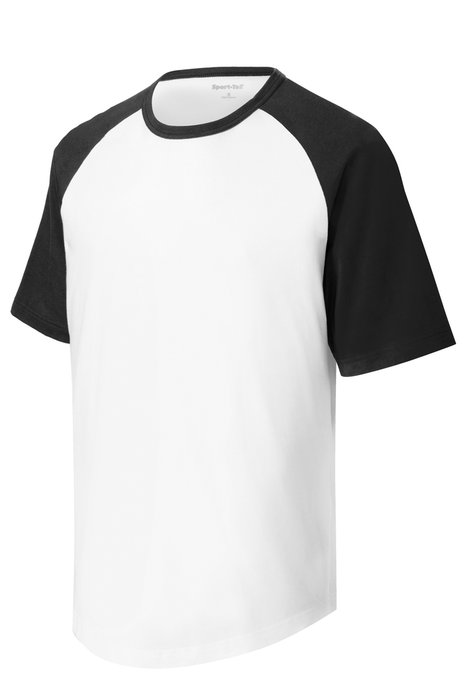 T201 Sport-Tek 5.2-ounce 100% Cotton T-Shirt White/ Black