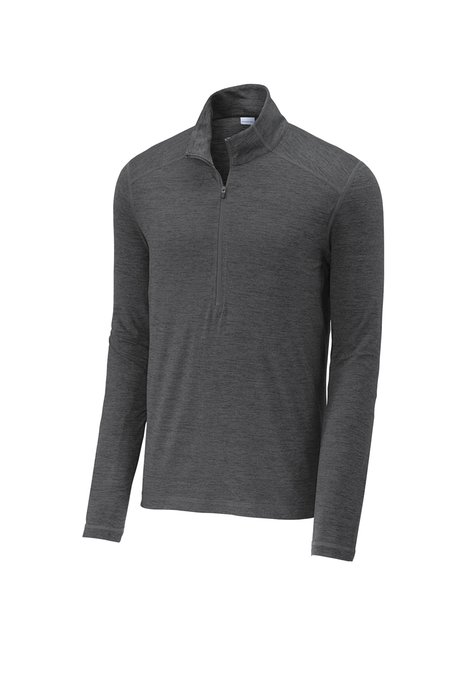 ST711 Sport-Tek Exchange 15 Long Sleeve 1/2-Zip Graphite Heather