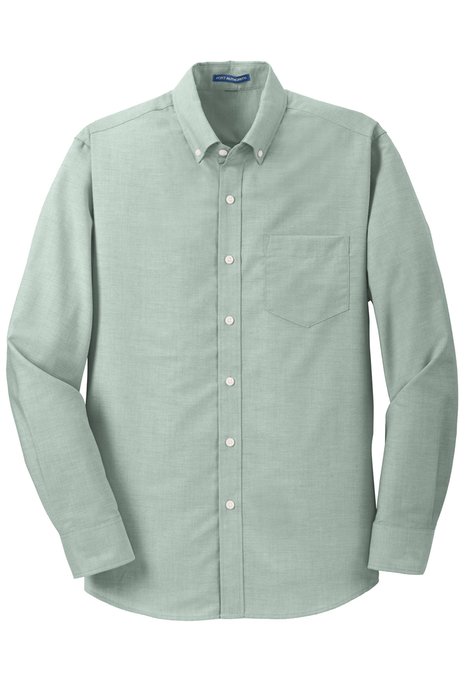 S658 Port Authority SuperPro Oxford Shirt Green