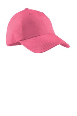 LPWU Port Authority Ladies Garment-Washed Cap Bright Pink