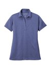 LK542 Port Authority 4-ounce Ladies Heathered Silk Touch Performance Polo Royal Heather