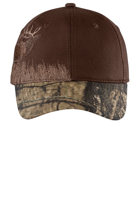C820 Port Authority Embroidered Camouflage Cap Mossy Oak Break-Up Country/ Chocolate/ Elk