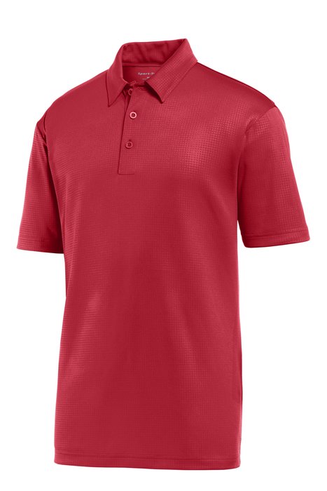 ST630 Sport-Tek 4.7-ounce Embossed PosiCharge Tough Polo Deep Red