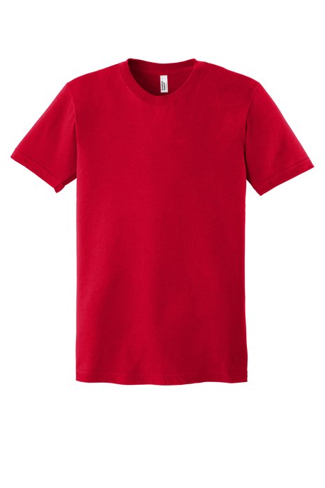 2001A American Apparel 4.3-ounce 100% Cotton T-Shirt Red