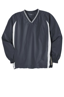 JST62 Sport-Tek Tipped V-Neck Raglan Wind Shirt