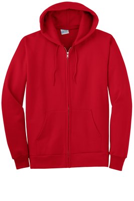 PC90ZH Port & Company Essential Fleece Full-Zip Hooded Sweatshirt