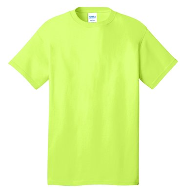 PC54T Port & Company 5.4-ounce 100% Cotton T-Shirt Neon Yellow