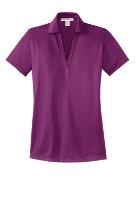 L528 Port Authority 4.1-ounce Ladies Performance Fine Jacquard Polo Violet Purple