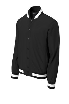 JST58 Sport-Tek Insulated Varsity Jacket Black