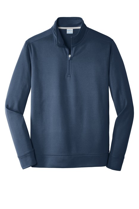 PC590Q Port & Company Performance Fleece 1/4-Zip Pullover Sweatshirt Deep Navy