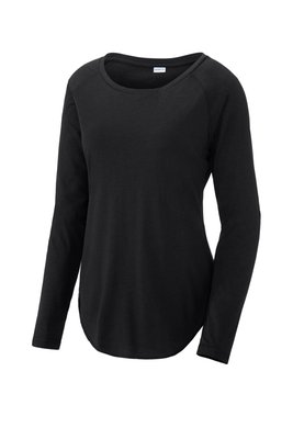 LST400LS Sport-Tek 4.4-ounce T-Shirt Black Triad Solid