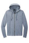 DT1302 District Perfect Tri Fleece Full-Zip Hoodie Navy Frost