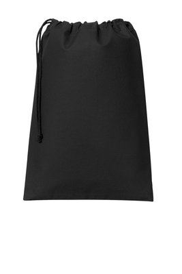 BG0350 Port Authority Core Cotton Drawstring Bag Deep Black