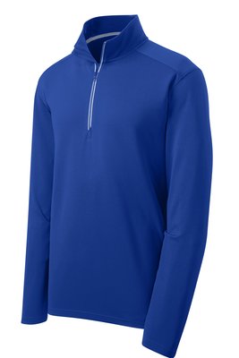 ST860 Sport-Tek Sport-Wick Textured 1/4-Zip Pullover True Royal