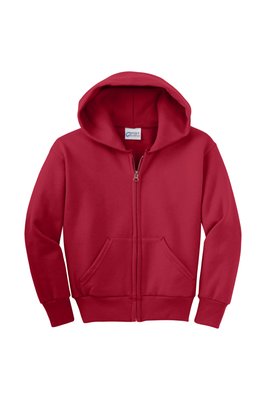 PC90YZH Port & Company Youth Core Fleece Full-Zip Hooded Sweatshirt