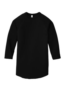 BB453W American Apparel Poly-Cotton 3/4-Sleeve Raglan T-Shirt