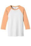 BC3200 Bella + Canvas 3.6-ounce T-Shirt White/ Heather Peach