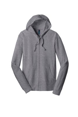 DT1100 District Jersey Full-Zip Hoodie Dark Heather Grey