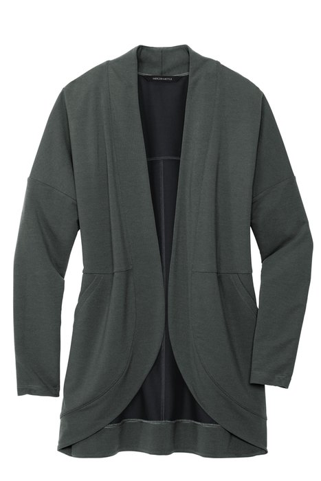 MM3015 MERCER+METTLE Women's Stretch Open-Front Cardigan Anchor Grey