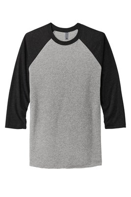 NL6051 Next Level Apparel Unisex Tri-Blend 3/4-Sleeve Raglan T-Shirt