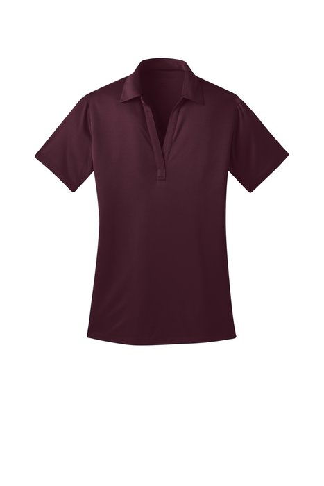 L540 Port Authority Ladies Silk Touch Performance Polo Maroon