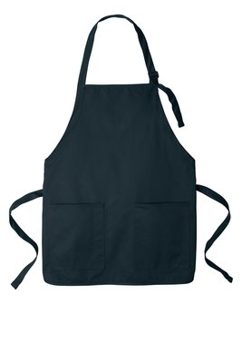 A601 Port Authority Medium-Length Two-Pocket Bib Apron