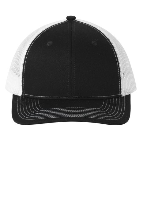 LC111 Port Authority Snapback Ponytail Trucker Cap Black/ White