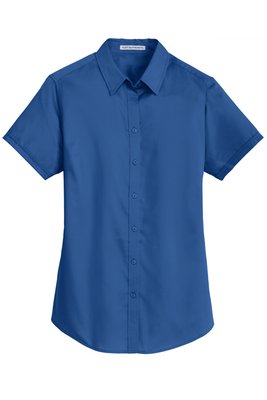 L664 Port Authority Ladies Short Sleeve SuperPro Twill Shirt