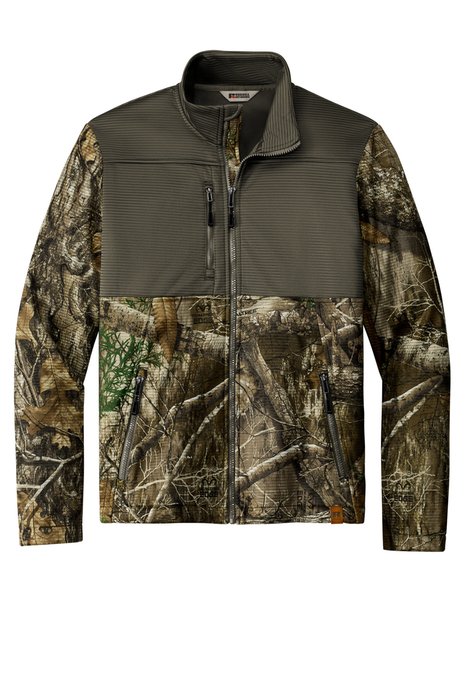 RU601 Russell Outdoors Realtree Atlas Colorblock Soft Shell Cargo Brown/ Realtree Edge
