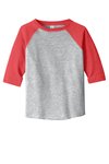 RS3330 Rabbit Skins 4.5-ounce CrewNeck T-Shirt Vintage Heather/ Vintage Red