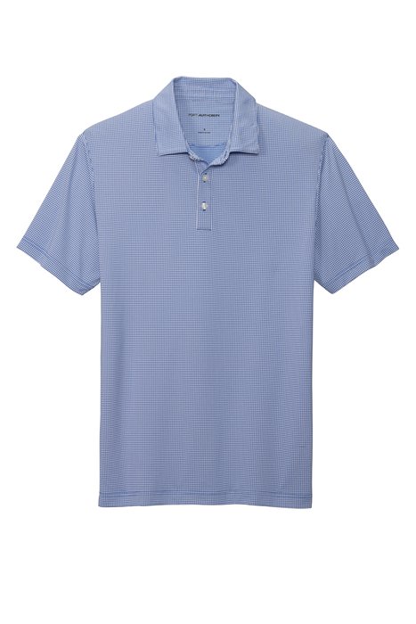 K646 Port Authority 4.4-ounce Gingham Polo True Royal/ White